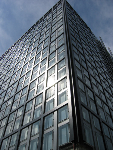 Fassade des Gebäudes Deutsche Börse